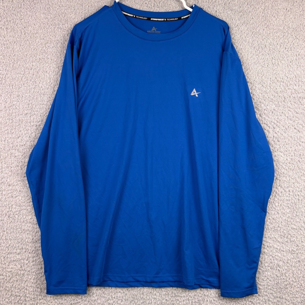Arctic Cool Shirt Mens Large Blue Hydrofreeze X Long Sleeve Performance Tee Gym